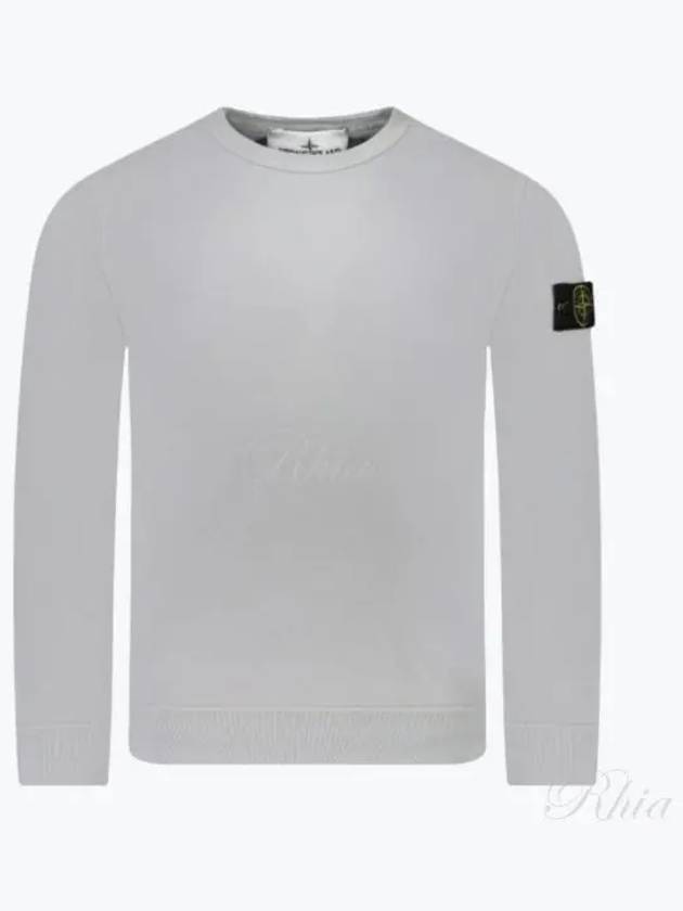 Wappen Patch Crew Neck Cotton Sweatshirt Grey - STONE ISLAND - BALAAN 2