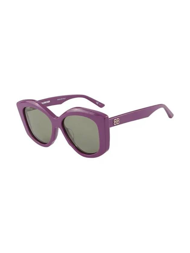 Eyewear Logo Horn-Rimmed Sunglasses Purple - BALENCIAGA - BALAAN 4