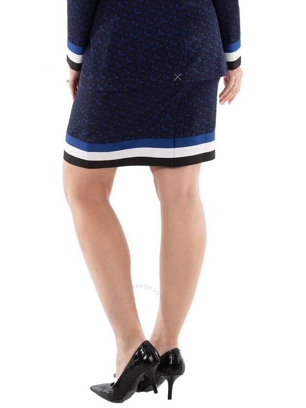 Burberry Deep Royal Blue Odette Wool Blend Skirt, Brand Size 6 (US Size 4) - BURBERRY - BALAAN 3