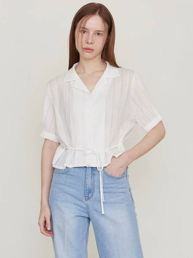 Open Collar Puff Blouse White - LESEIZIEME - BALAAN 2