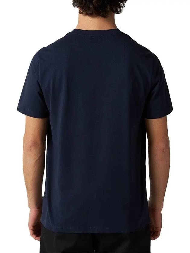 Men's Item Logo Cotton Short Sleeve T-Shirt Navy - A.P.C. - BALAAN 4