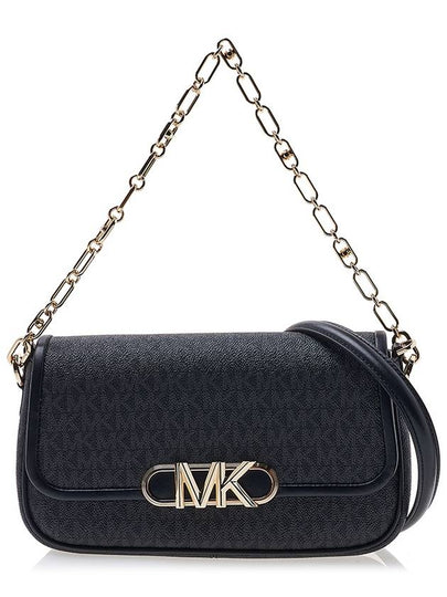 Women's Parker Medium Logo Shoulder Bag Black - MICHAEL KORS - BALAAN 2