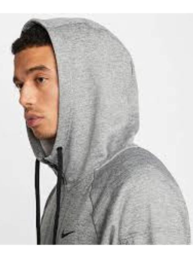 Full Zip-Up Fitness Hooded Jacket Grey - NIKE - BALAAN 3