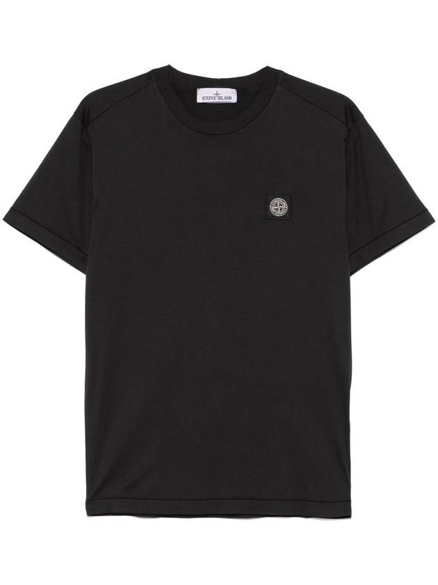 Stone Island T-shirts and Polos Black - STONE ISLAND - BALAAN 1