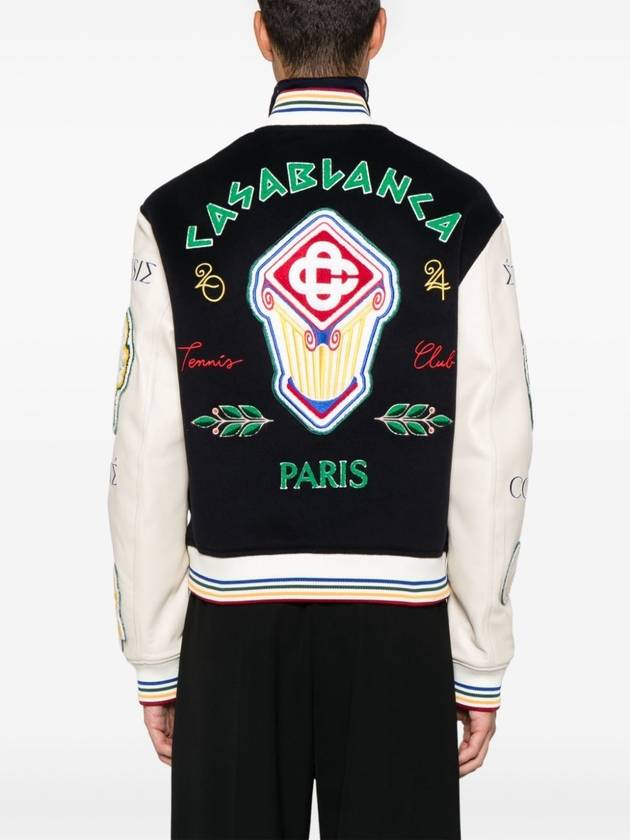 CASABLANCA CHENILLE EMBROIDERED PATCHWORK BOMBER JA - CASABLANCA - BALAAN 4