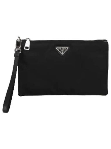 Triangle logo clutch bag - PRADA - BALAAN 1