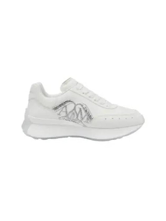 Sprint Runner Logo Low Top Sneakers White - ALEXANDER MCQUEEN - BALAAN 2