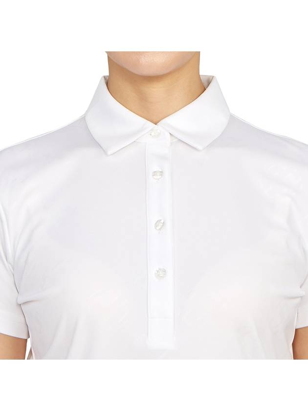 Golf Henrietta Debossed Polo AWJT07881 0000 Women's Henrietta Debossed Polo - J.LINDEBERG - BALAAN 7