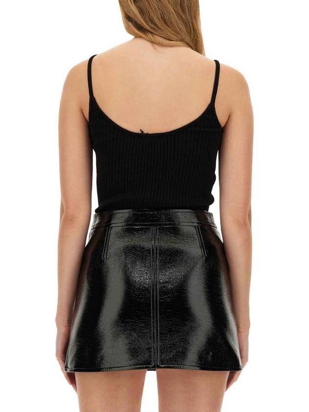 Logo Knit Sleeveless Black - COURREGES - BALAAN 9