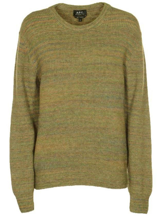 Women's Elisa Knit Top Light Khaki - A.P.C. - BALAAN.