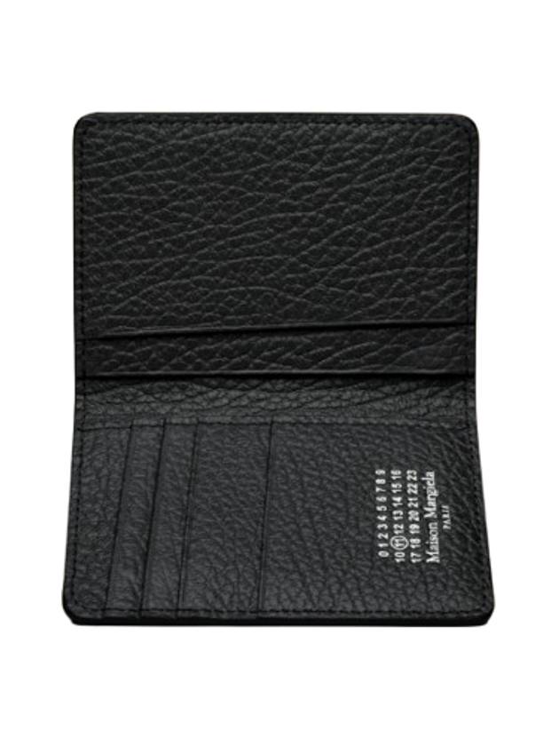 Bovine Leather Card Wallet Black - MAISON MARGIELA - BALAAN 4