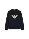 Logo Print Sweatshirt Black - EMPORIO ARMANI - BALAAN 2