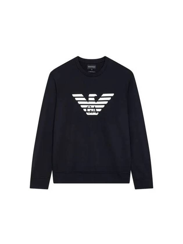 Logo Print Sweatshirt Black - EMPORIO ARMANI - BALAAN 2