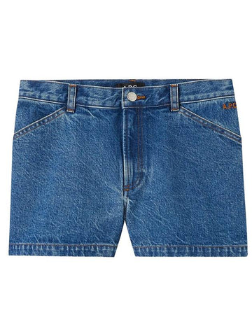 Women s Claire Denim Shorts Blue - A.P.C. - BALAAN 1