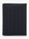 Intrecciato Piccolo Flap Half Wallet Black - BOTTEGA VENETA - BALAAN 2