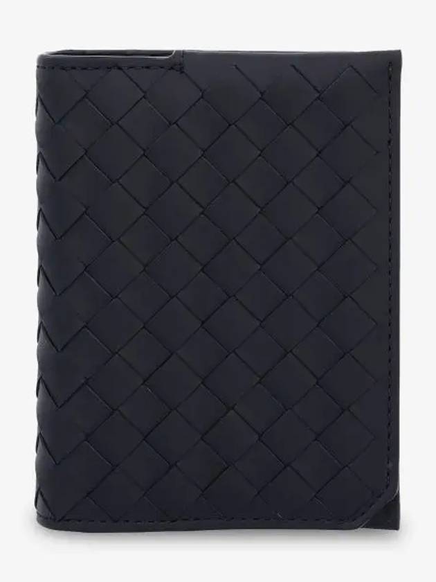 Intrecciato Piccolo Flap Half Wallet Black - BOTTEGA VENETA - BALAAN 2