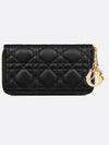 Lady Medium Zipper Long Wallet Black - DIOR - BALAAN 5