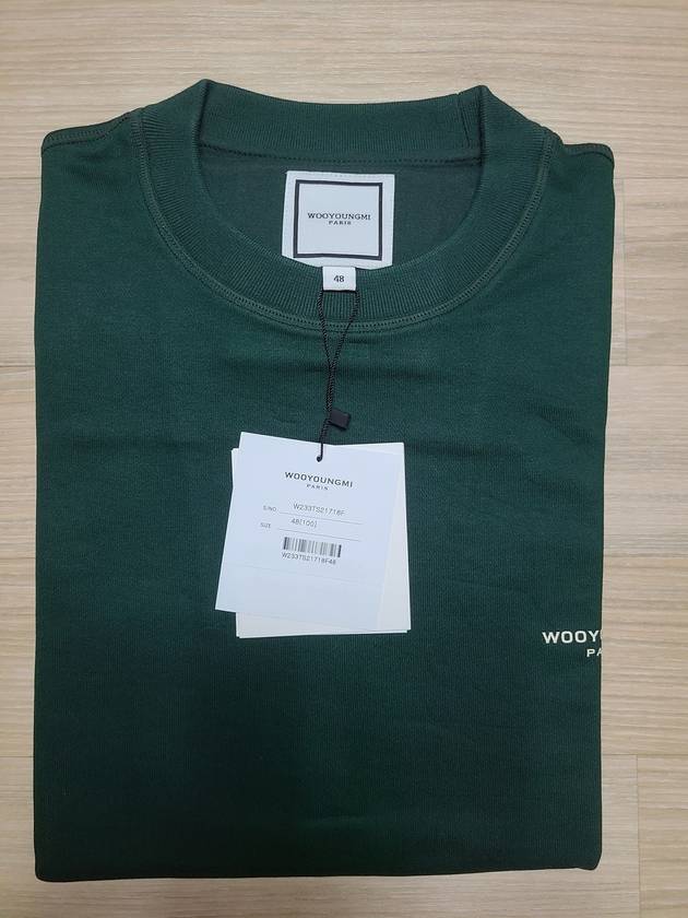 Back Square Label Sweatshirt Green - WOOYOUNGMI - BALAAN 4