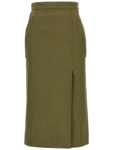 Alexander McQueen Gabardine Skirt - ALEXANDER MCQUEEN - BALAAN 1