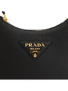 Leather Shoulder Bag Black - PRADA - BALAAN 9