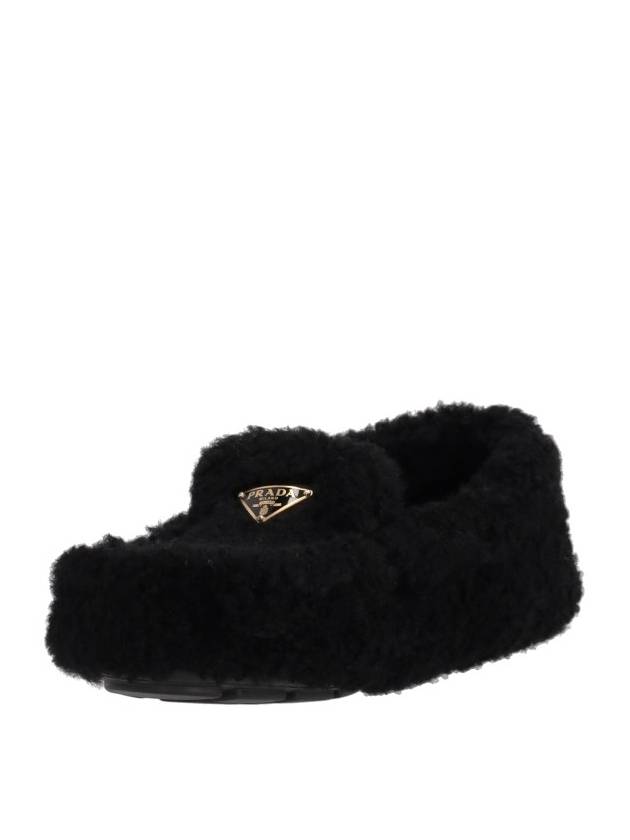 Shearling Driving Shoes Black - PRADA - BALAAN 5