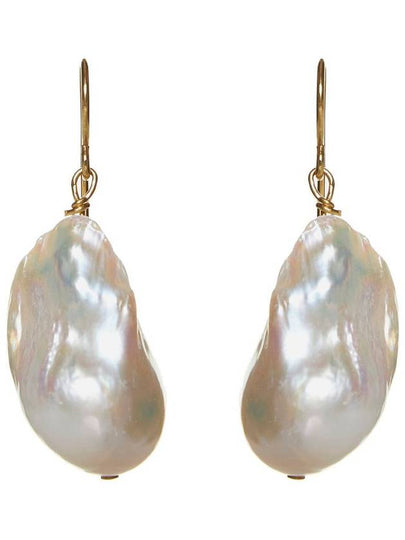 Pearl Detail Drop Earrings White Gold - JIL SANDER - BALAAN 2