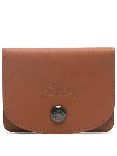 Le Pliage Extra Leather Card Wallet Cognac - LONGCHAMP - BALAAN 1