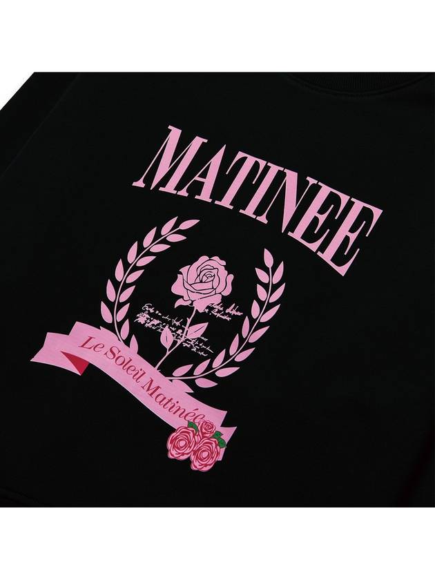 Brushed Options Matinee Classic Rose Sweat Shirts BLACK - LE SOLEIL MATINEE - BALAAN 3