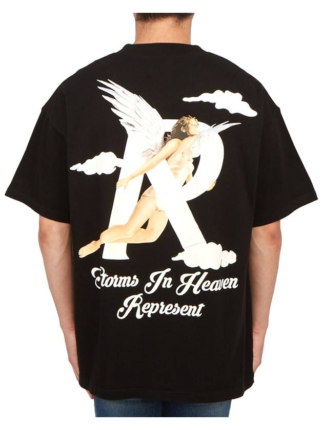 Storms In Heaven Short Sleeve T-Shirt Black - REPRESENT - BALAAN 5