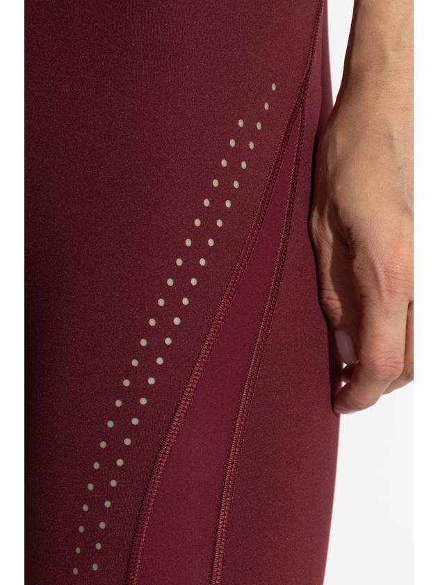 ADIDAS By Stella McCartney Training Leggings With Logo, Women's, Burgundy - ADIDAS - BALAAN 5