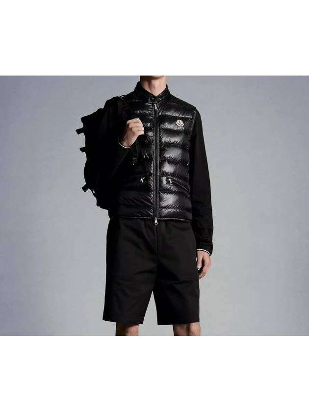 Gui Logo Patch Padded Vest Black - MONCLER - BALAAN 4