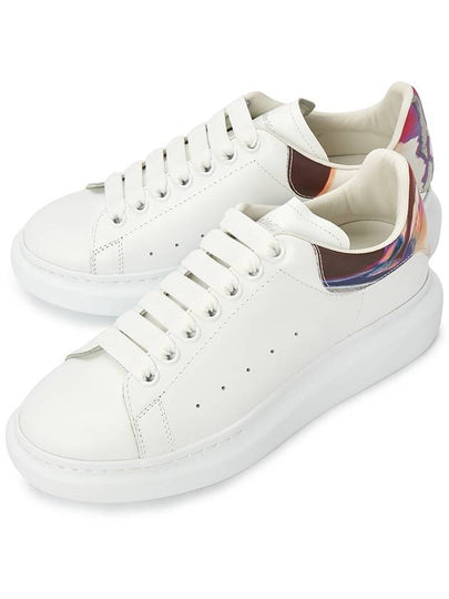 Larry Oversized Leather Low Top Sneakers White - ALEXANDER MCQUEEN - BALAAN 2