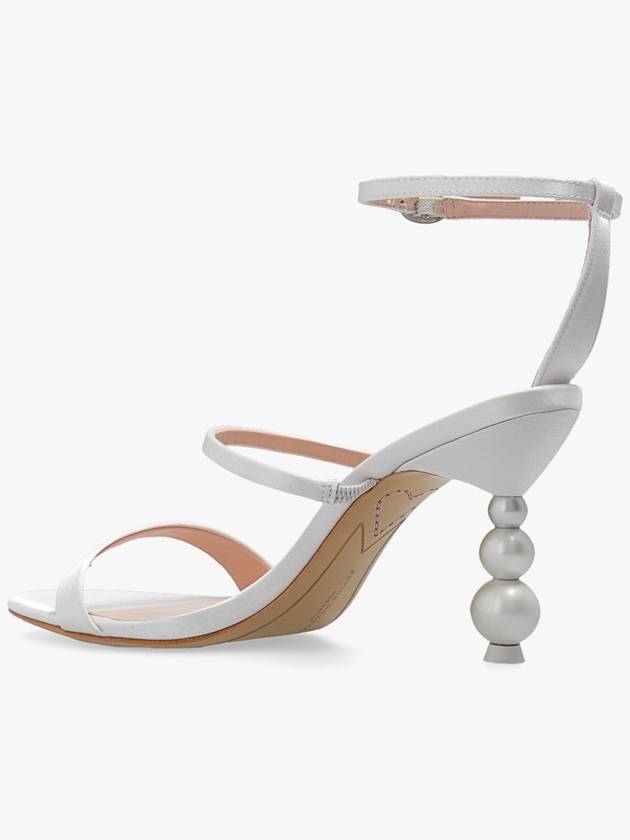 Sophia Webster ‘Rosalind’ Heeled Sandals In Satin, Women's, Cream - SOPHIA WEBSTER - BALAAN 5