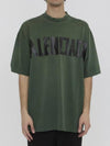 Tape Type Short Sleeve T-Shirt Green - BALENCIAGA - BALAAN 1