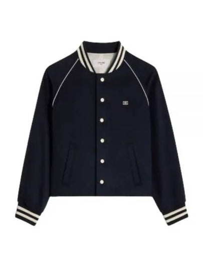 Triomphe Teddy Wool Jacket Navy - CELINE - BALAAN 2