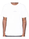 Grover Logo Back Printing Short Sleeve T-Shirt White - STONE ISLAND - BALAAN 2