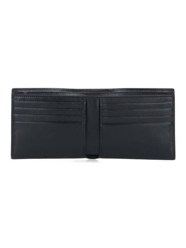 Logo Print Leather Half Wallet Black - BALENCIAGA - BALAAN 3