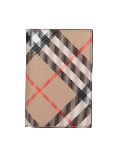 Check Passport Wallet Beige - BURBERRY - BALAAN 2