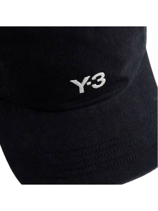 Embroidered Logo Ball Cap Black - Y-3 - BALAAN 5