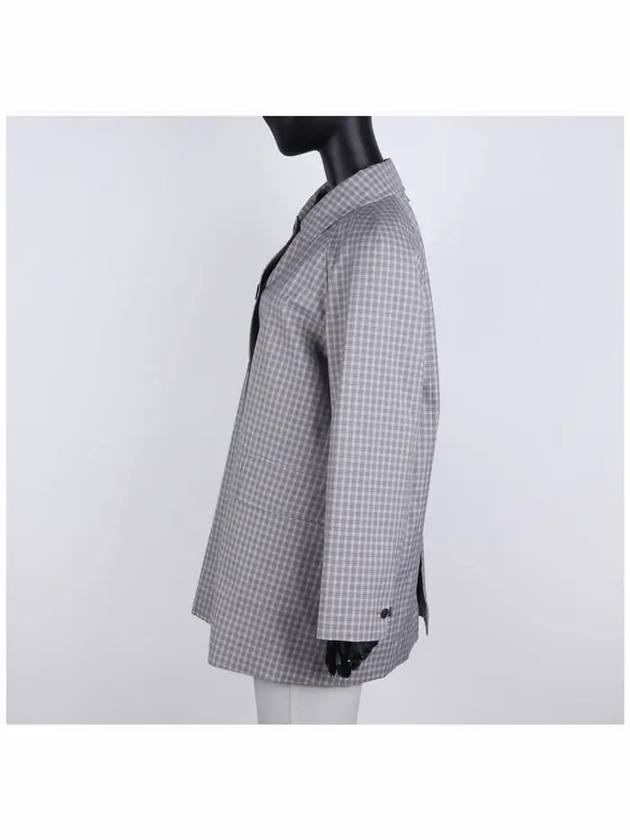 24SS Women's Check Coat FOC834A F0495 035 - THOM BROWNE - BALAAN 4