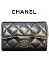 Classic Card Holder Lambskin Black Metal Black - CHANEL - BALAAN 2