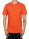 Logo Print Cotton Short Sleeve T-Shirt Orange - CP COMPANY - BALAAN 2