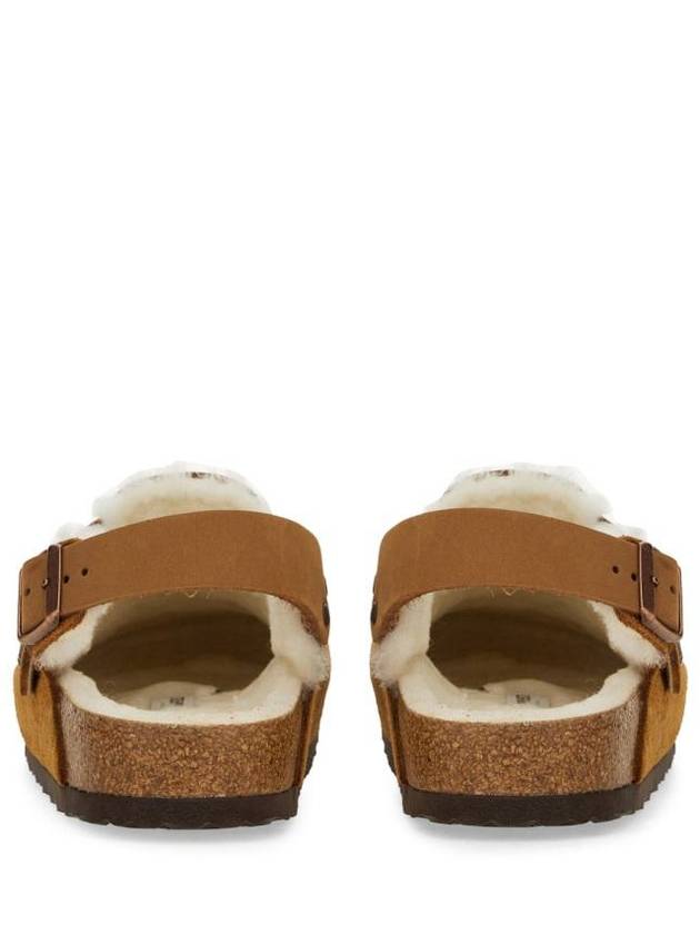 Tokio Shearling Suede Sandals Brown - BIRKENSTOCK - BALAAN 3