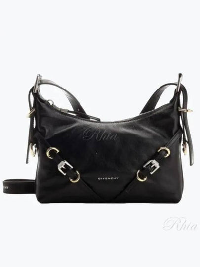 Voyou Small Leather Shoulder Bag Black - GIVENCHY - BALAAN 2