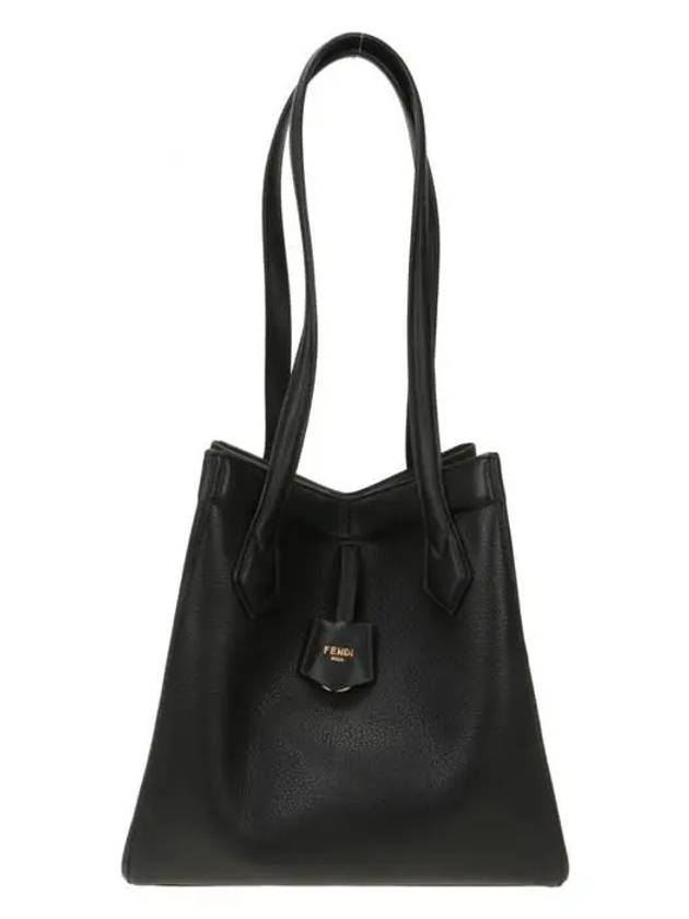 Origami Medium Leather Tote Bag Black - FENDI - BALAAN 2