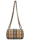 TB Logo Check Bouclé Mini Lola Cross Bag Beige - BURBERRY - BALAAN 6