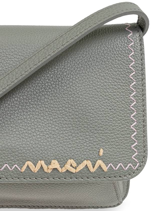 Marni Leather Shoulder Bag, Women's, Grey - MARNI - BALAAN 6