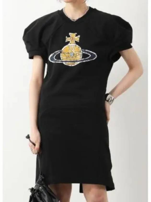 ORB Plain Logo Short Dress Black - VIVIENNE WESTWOOD - BALAAN 2