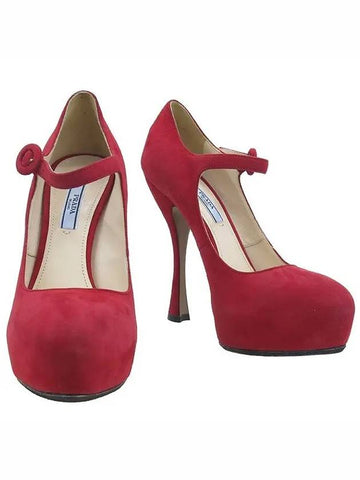 Smith Market red color shoes women s - PRADA - BALAAN 1