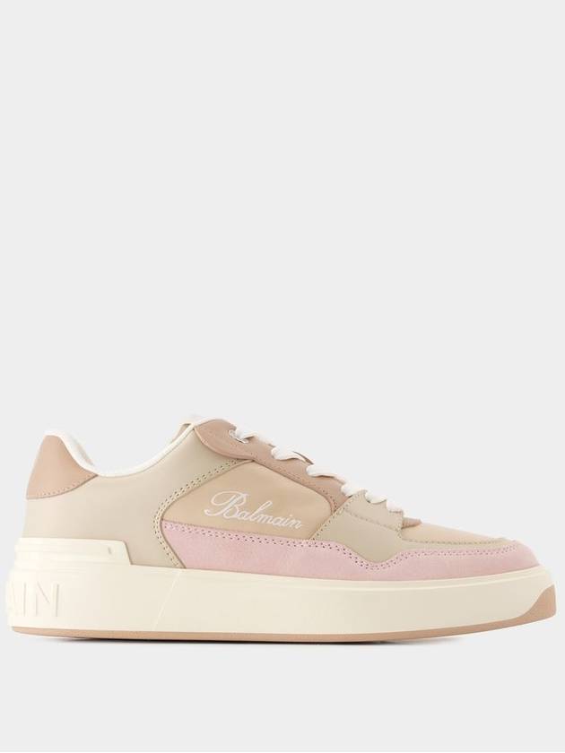 B-Court Flip Sneakers - Balmain - Leather - Light Pink - BALMAIN - BALAAN 1